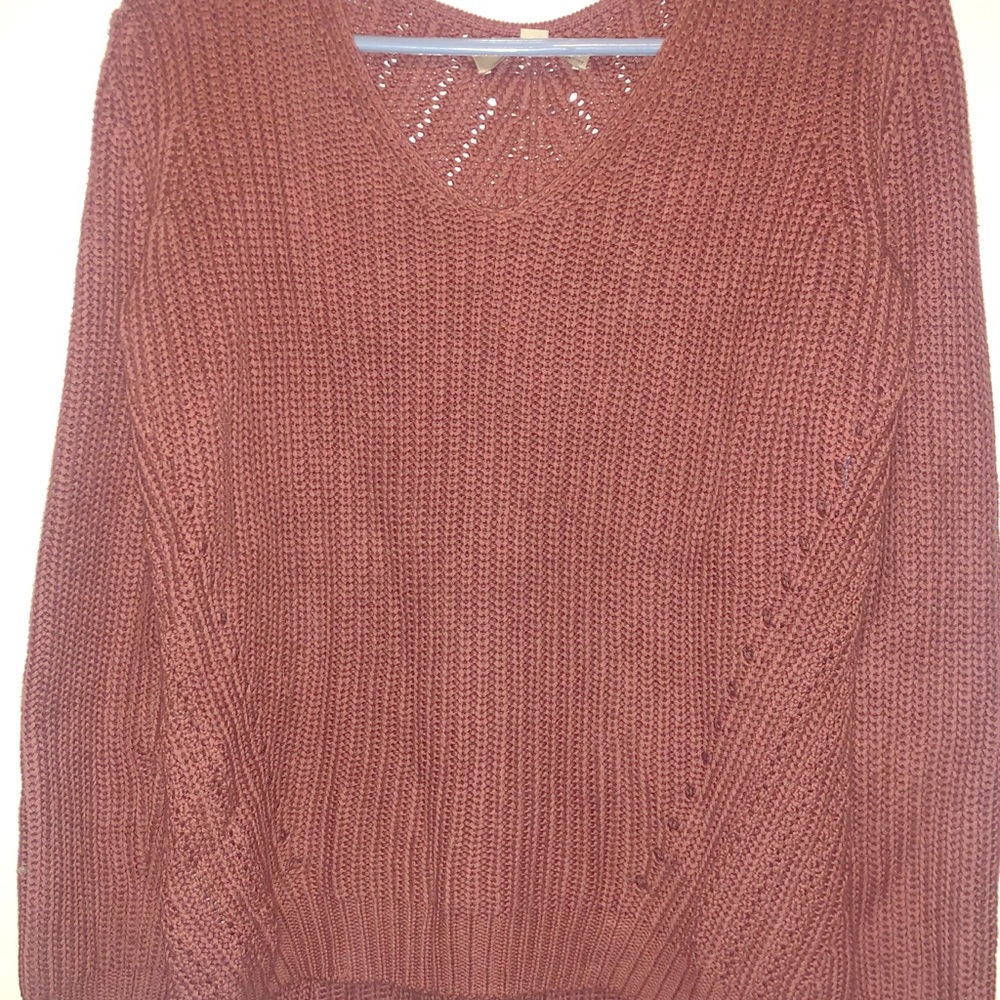 Mauve colored sweater